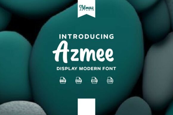 Azmee Font: Friendly Display Typography for Web Design