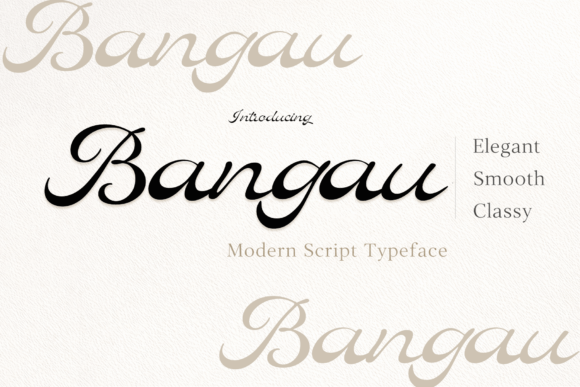 Bangau Font: Elevating Campaign Visuals with Elegant Script