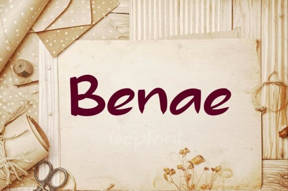 Benae Font: Adding Warmth to Digital Layouts