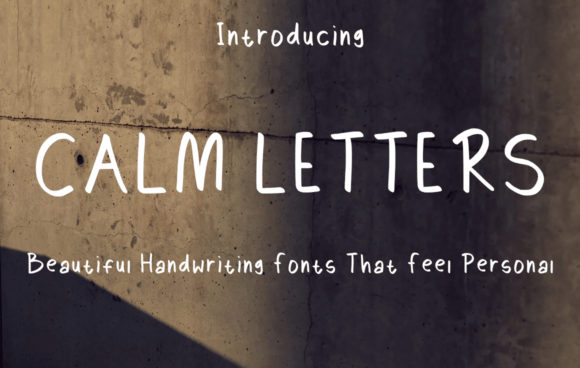 Calm Letters Font: Handwritten Charm for Makers