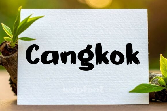 Cangkok Font: Natural Warmth for Handmade Labels