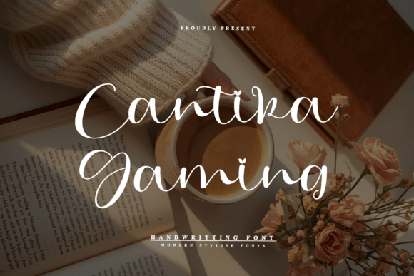 Cantika Gaming Font: Handwritten Style for Business Branding