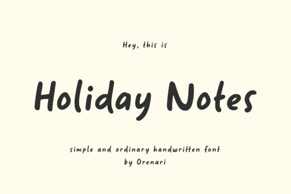Holiday Notes Font Review: Authentic Script for Campaigns