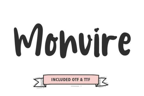 Monvire Font: Bold Brush Lettering for Editorial Design
