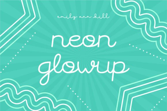 Neon Glowup Font: Elevate Social Media Graphics