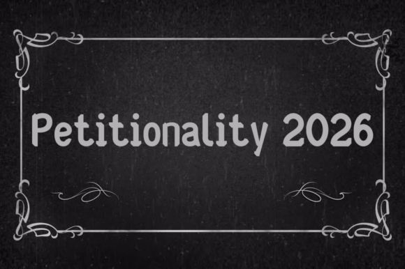 Petitionality 2026: A Handwritten Font for Editorial Design