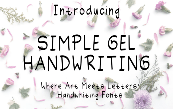Simple Gel Handwriting Font for Authentic Maker Labels