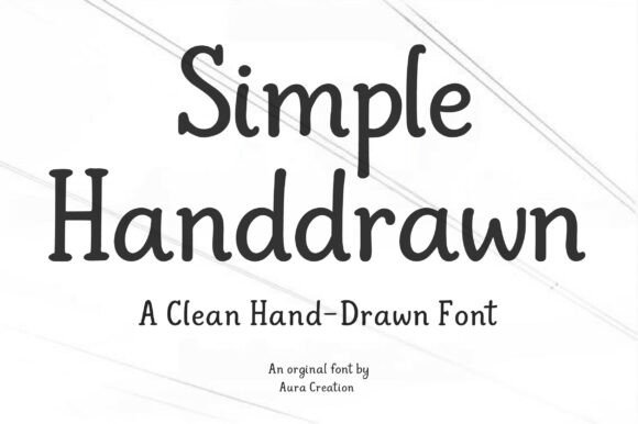 Simple Handdrawn Font for Authentic Marketing Design