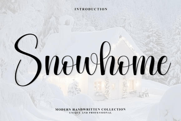 Snowhome Font: Elegant Script for Digital Campaigns