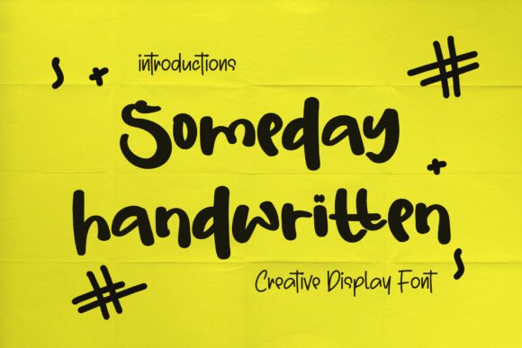 Someday Handwritten Font for Cozy Craft Projects