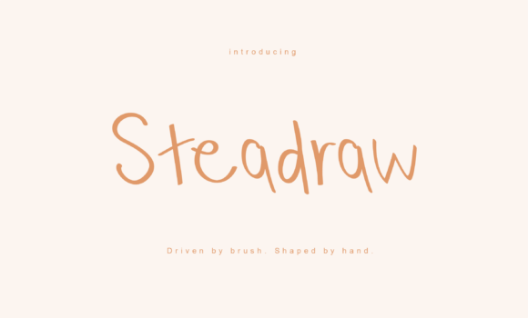 Steadraw Font: Authentic Hand-Painted Typography for Makers
