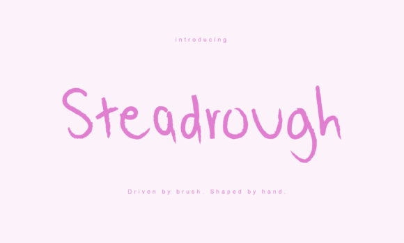 Steadrough Font: Raw Texture for Handmade Crafts