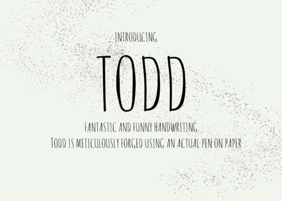 Todd Font: Handwritten Charm for Maker Labels