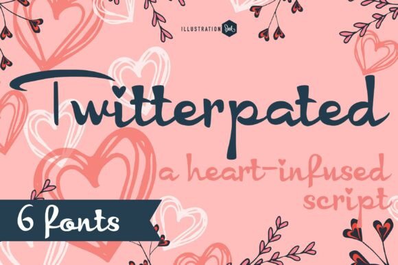 Twitterpated Font: A Whimsical Script for Editorial Design