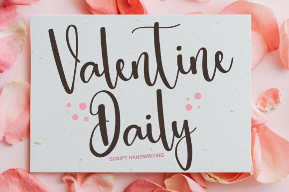Valentine Daily Font: Elegant Script for Brand Identity