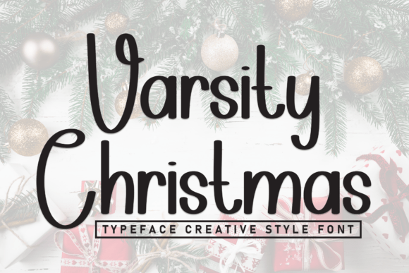 Varsity Christmas Font: A Warm Editorial Choice